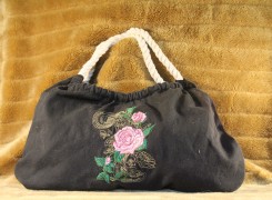 Black Rose Handbag